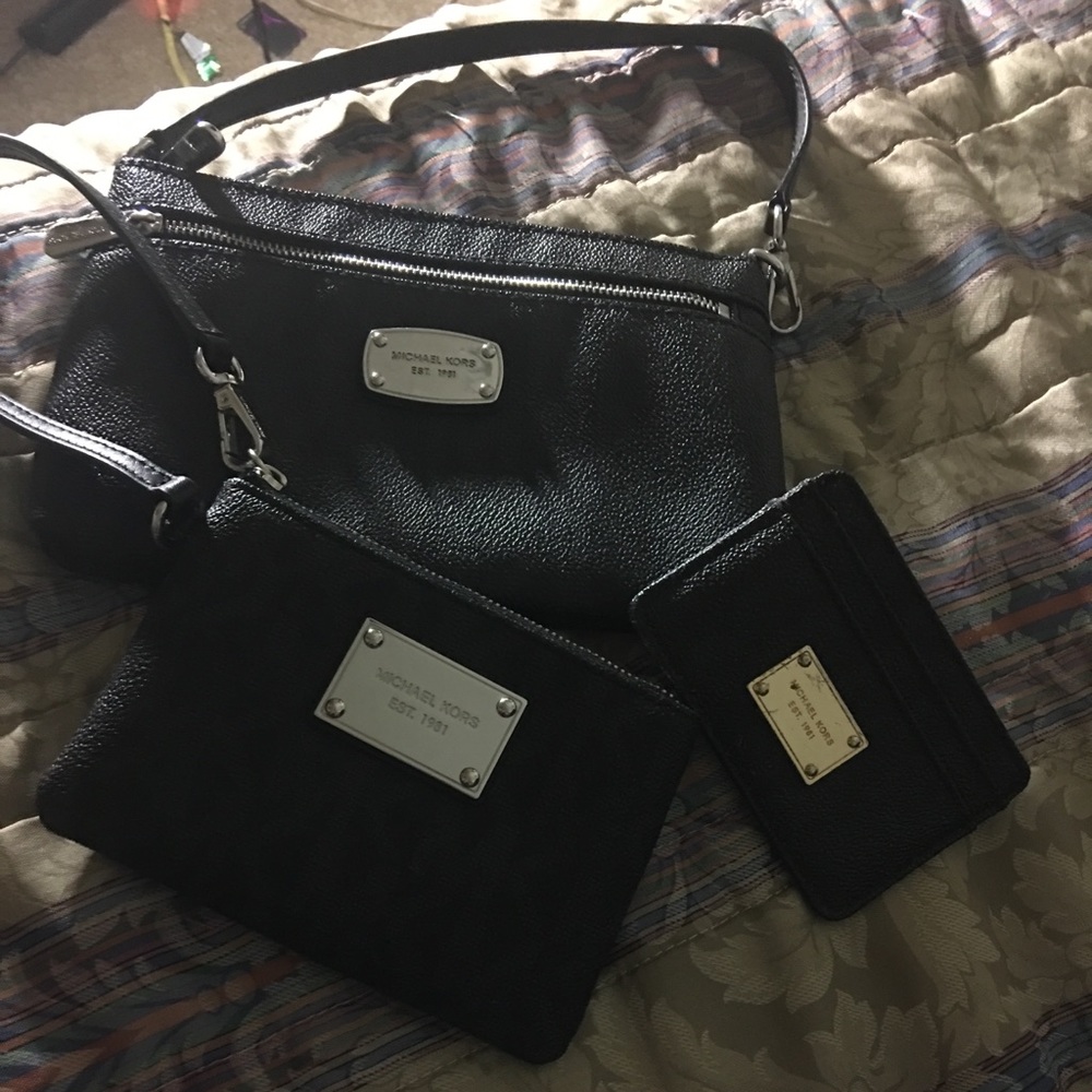 MK wristlet and ID holder
